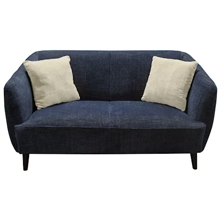 Modern Loveseat with Angled Legs